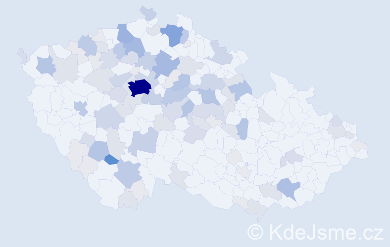 Příjmení: 'Vavruška', počet výskytů 345 v celé ČR