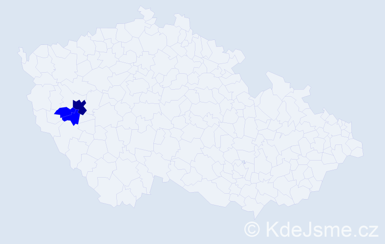 Příjmení: 'Kofčák', počet výskytů 4 v celé ČR