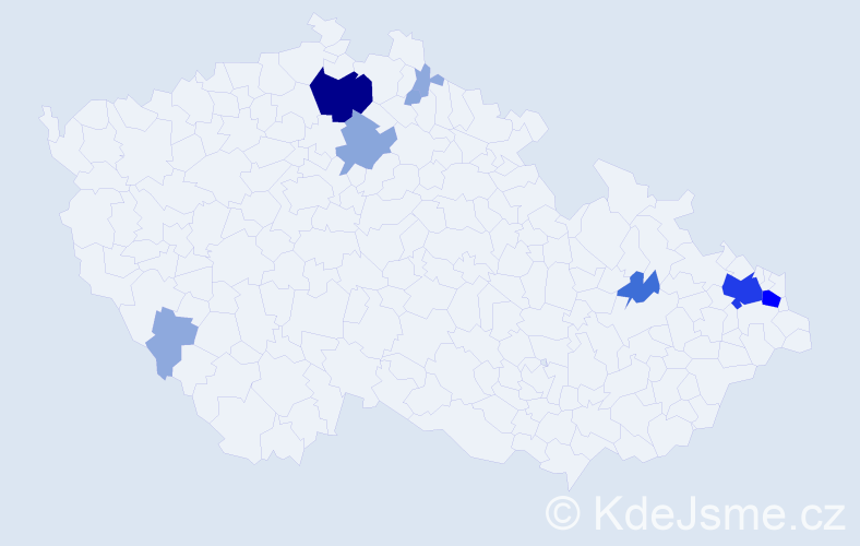 Příjmení: 'Dotková', počet výskytů 33 v celé ČR