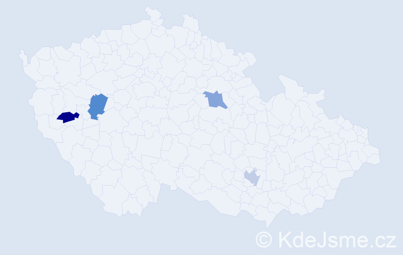 Příjmení: 'Dem´yanchuk', počet výskytů 4 v celé ČR
