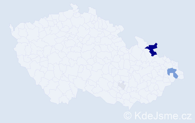Příjmení: 'Romanidisová', počet výskytů 9 v celé ČR
