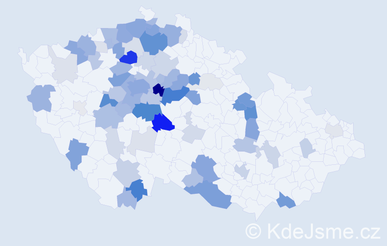 Příjmení: 'Fliegerová', počet výskytů 230 v celé ČR