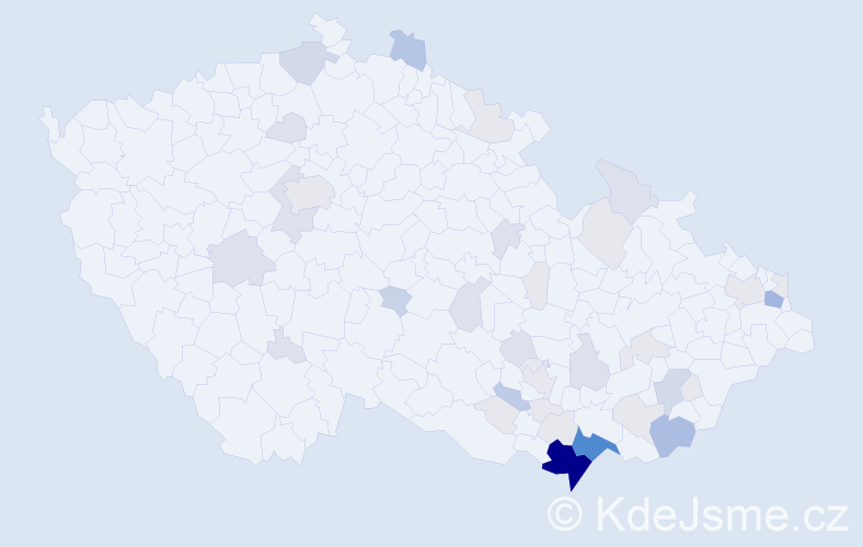 Příjmení: 'Trecha', počet výskytů 142 v celé ČR