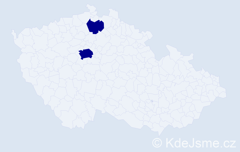 Příjmení: 'Cirýnová', počet výskytů 2 v celé ČR