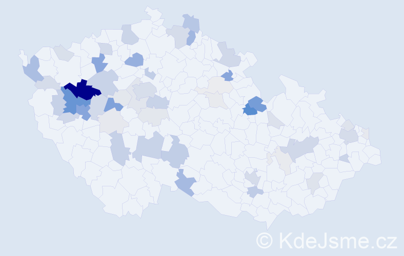 Příjmení: 'Folková', počet výskytů 193 v celé ČR