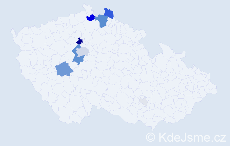 Příjmení: 'Taller', počet výskytů 30 v celé ČR