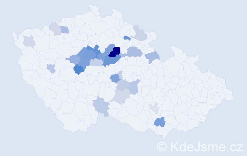 Příjmení: 'Bedrnová', počet výskytů 90 v celé ČR
