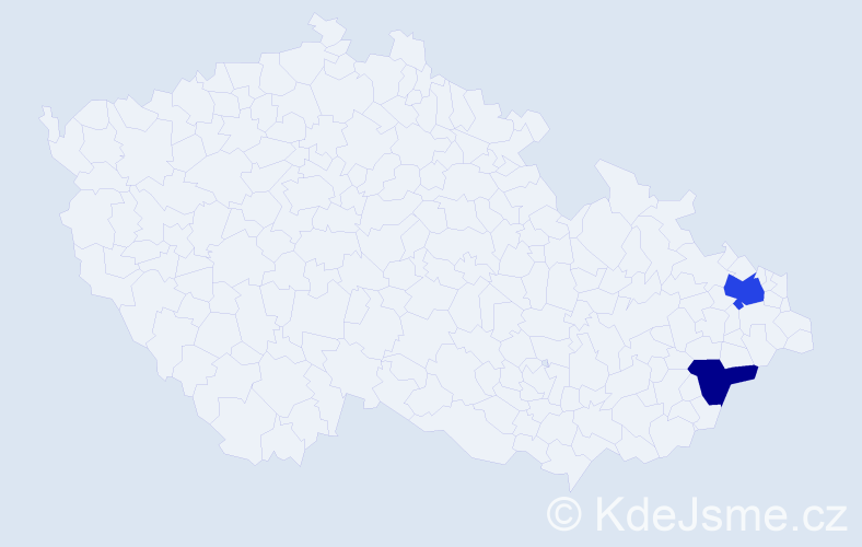 Příjmení: 'Ingram', počet výskytů 3 v celé ČR