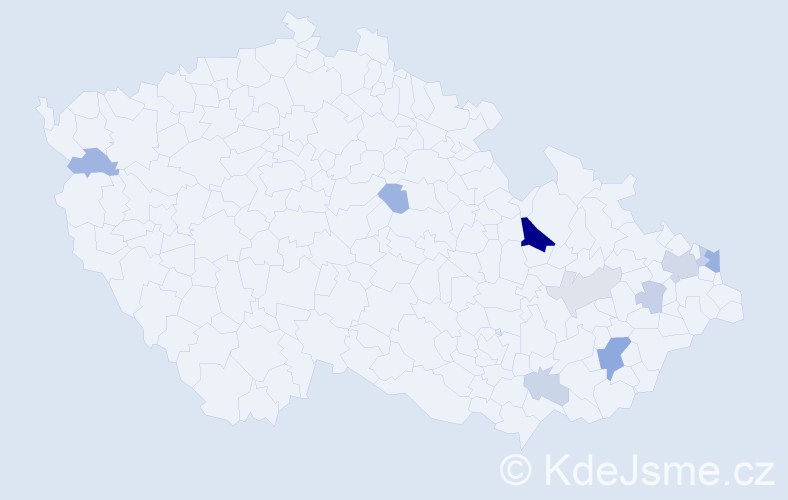 Příjmení: 'Sladkowski', počet výskytů 24 v celé ČR