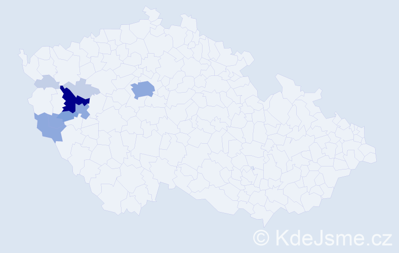 Příjmení: 'Grlák', počet výskytů 24 v celé ČR