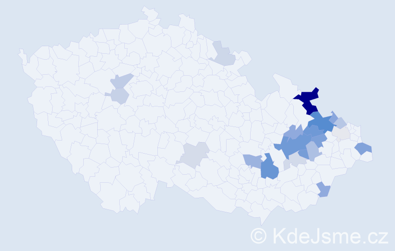 Příjmení: 'Morbitzer', počet výskytů 49 v celé ČR
