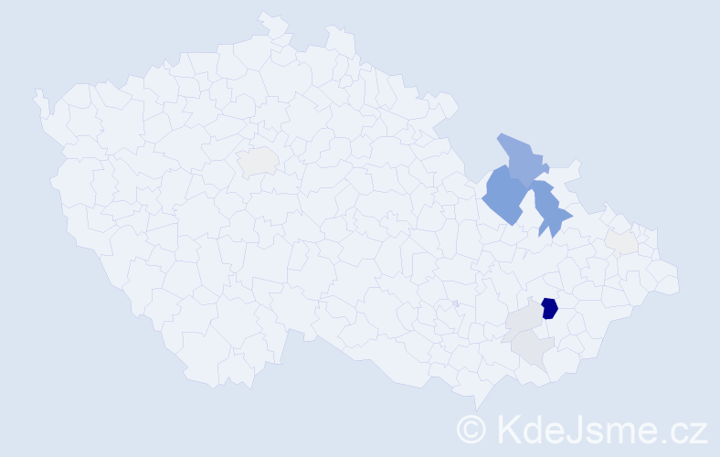 Příjmení: 'Lužík', počet výskytů 35 v celé ČR