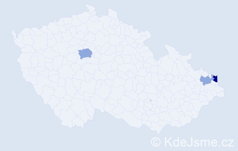 Příjmení: 'Waidlichová', počet výskytů 8 v celé ČR