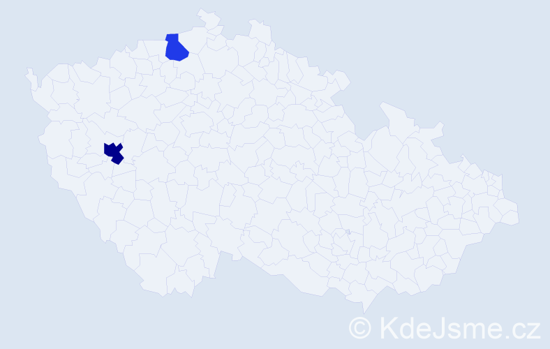 Příjmení: 'Mukenšnabl', počet výskytů 3 v celé ČR