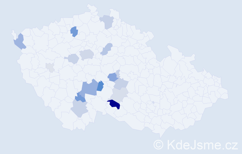 Příjmení: 'Novoveský', počet výskytů 32 v celé ČR