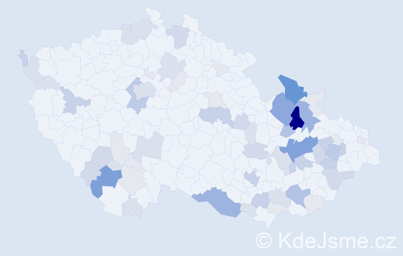 Příjmení: 'Lašák', počet výskytů 234 v celé ČR