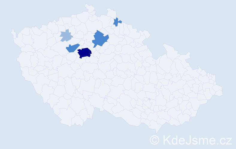 Příjmení: 'Hanf', počet výskytů 11 v celé ČR