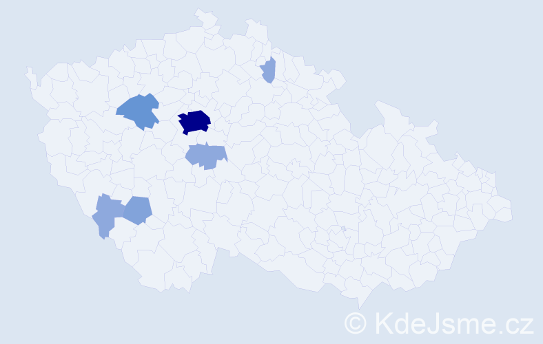 Příjmení: 'Sorokáčová', počet výskytů 16 v celé ČR