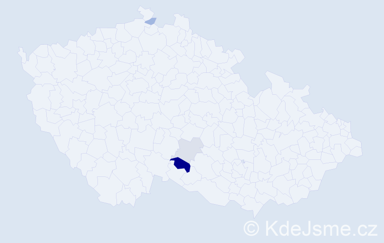 Příjmení: 'Secker', počet výskytů 6 v celé ČR