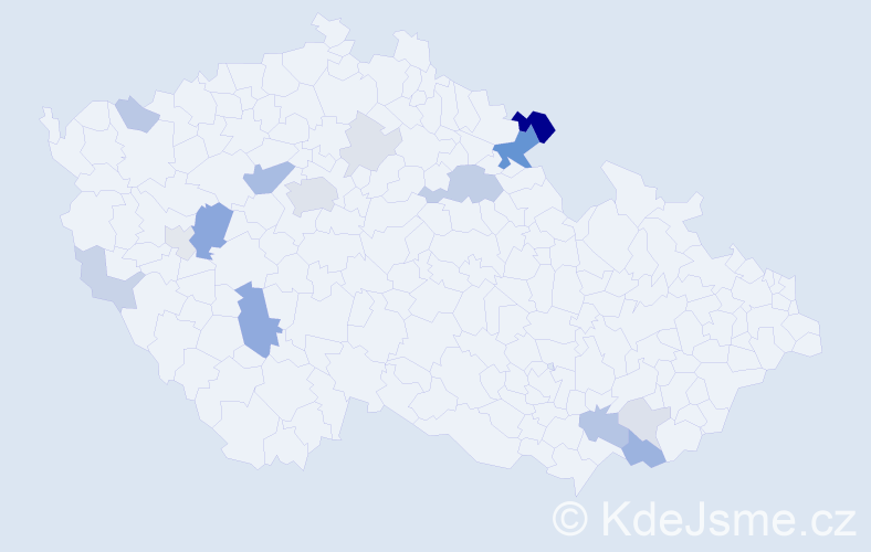 Příjmení: 'Drechselová', počet výskytů 41 v celé ČR