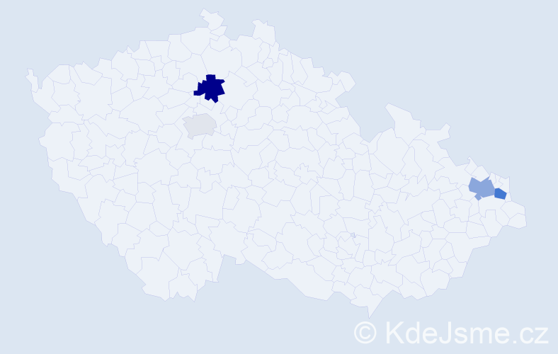 Příjmení: 'Viazanicová', počet výskytů 7 v celé ČR