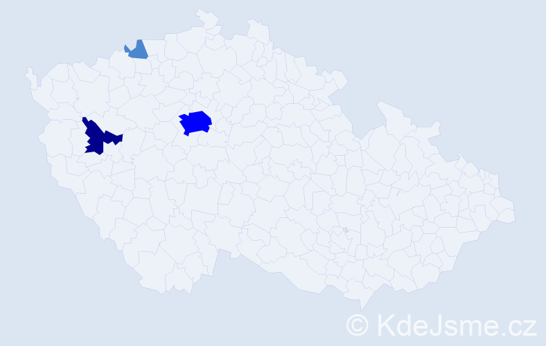 Příjmení: 'Sklenárik', počet výskytů 6 v celé ČR