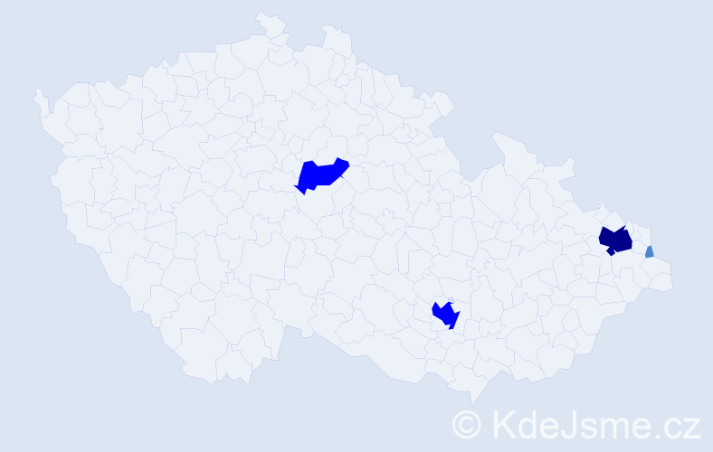 Příjmení: 'Banasinská', počet výskytů 12 v celé ČR