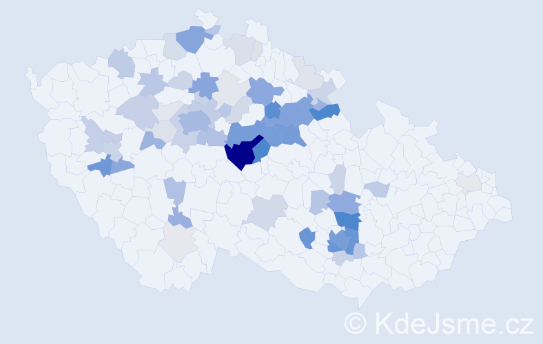 Příjmení: 'Černohlávková', počet výskytů 236 v celé ČR