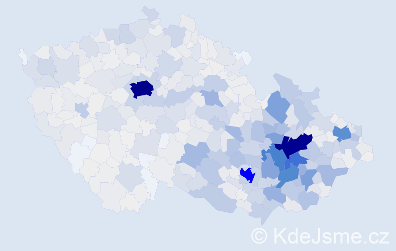 Příjmení: 'Navrátil', počet výskytů 8245 v celé ČR