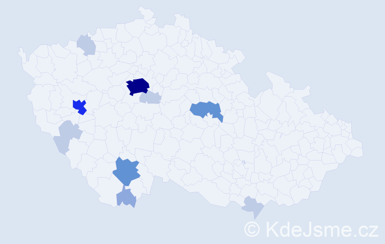 Příjmení: 'Ambler', počet výskytů 31 v celé ČR