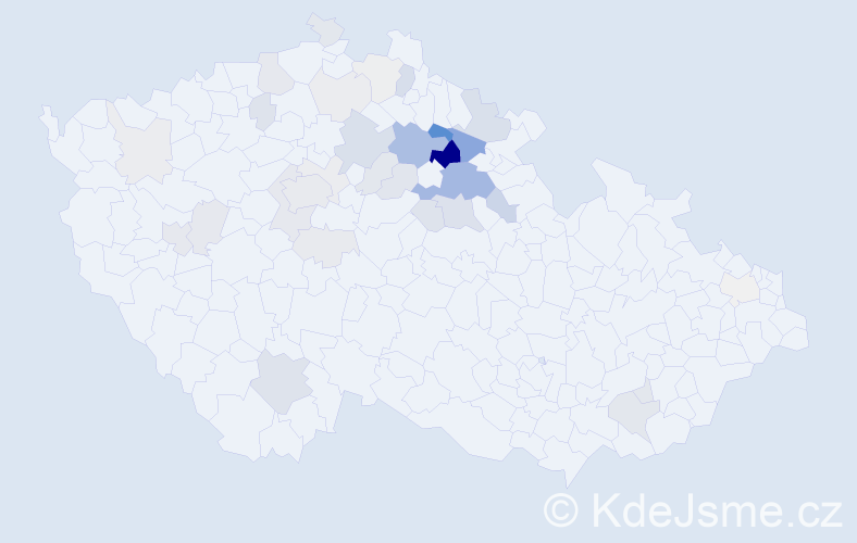 Příjmení: 'Nálevka', počet výskytů 109 v celé ČR