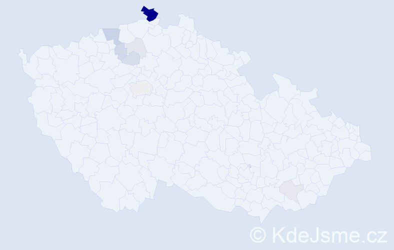 Příjmení: 'Diessnerová', počet výskytů 30 v celé ČR