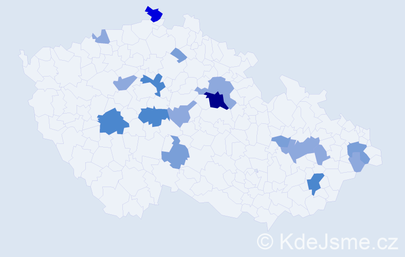 Příjmení: 'Votápka', počet výskytů 41 v celé ČR