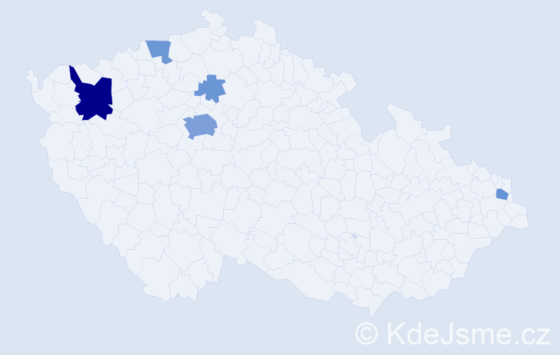 Příjmení: 'Koroleva', počet výskytů 22 v celé ČR