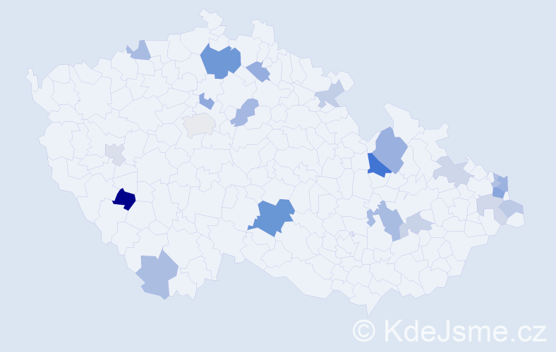 Příjmení: 'Bukovanová', počet výskytů 37 v celé ČR