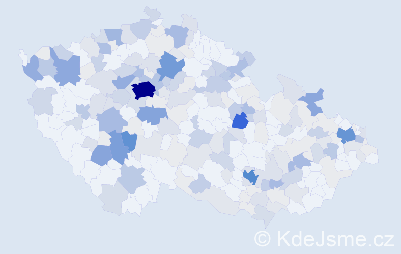 Příjmení: 'Kuchta', počet výskytů 785 v celé ČR