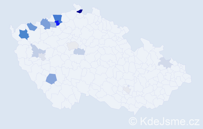 Příjmení: 'Schuldes', počet výskytů 40 v celé ČR