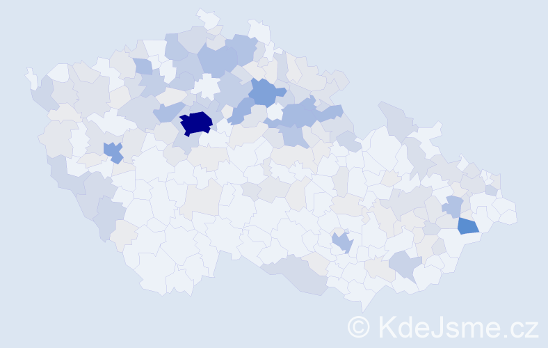 Příjmení: 'Ulrychová', počet výskytů 587 v celé ČR