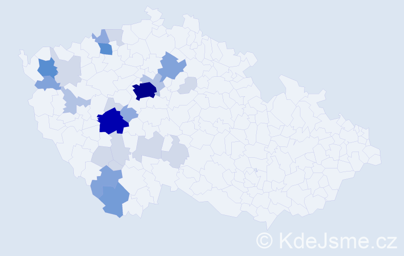 Příjmení: 'Troller', počet výskytů 81 v celé ČR