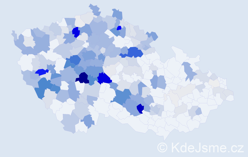 Příjmení: 'Bouček', počet výskytů 920 v celé ČR