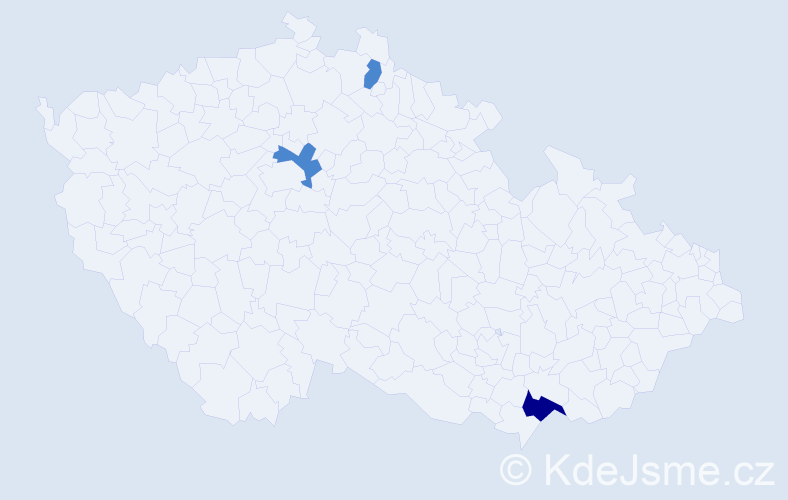 Příjmení: 'Baxter', počet výskytů 8 v celé ČR