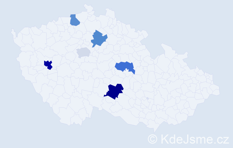 Příjmení: 'Herts', počet výskytů 9 v celé ČR