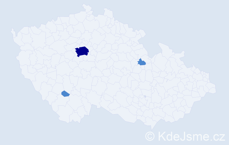 Příjmení: 'Irwin', počet výskytů 5 v celé ČR