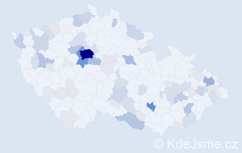 Příjmení: 'Smith', počet výskytů 198 v celé ČR