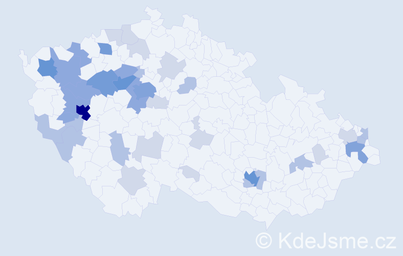 Příjmení: 'Švantner', počet výskytů 104 v celé ČR