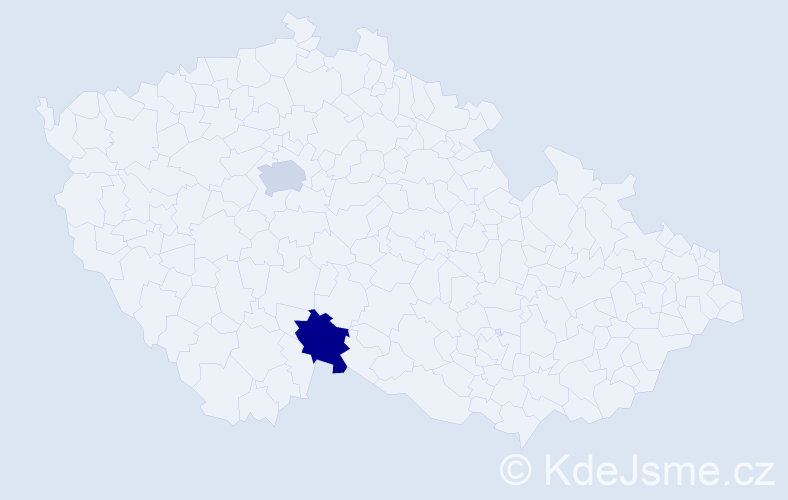 Příjmení: 'Řežab', počet výskytů 8 v celé ČR