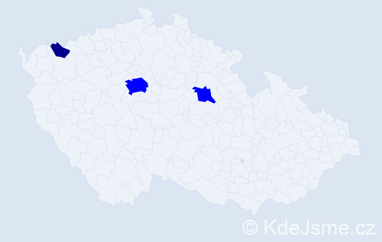 Příjmení: 'Gandiová', počet výskytů 4 v celé ČR