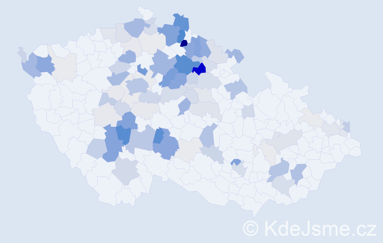 Příjmení: 'Lhota', počet výskytů 369 v celé ČR