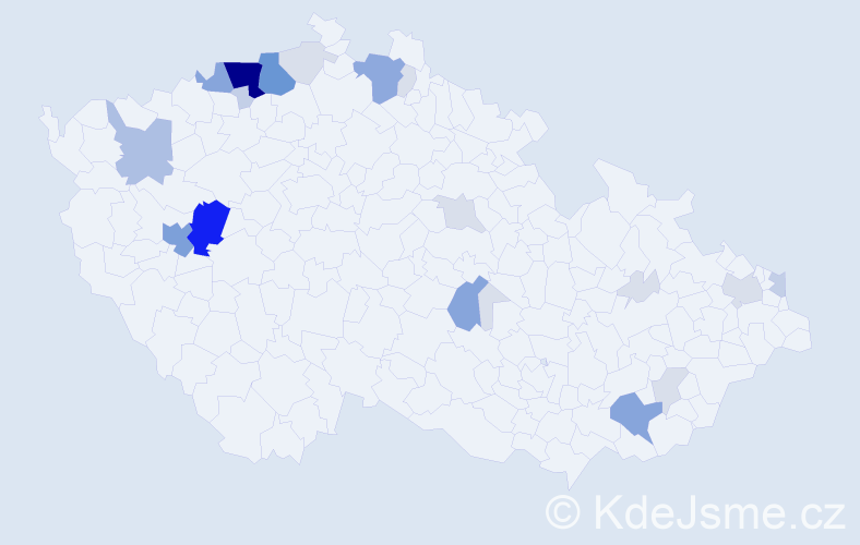 Příjmení: 'Lučková', počet výskytů 85 v celé ČR