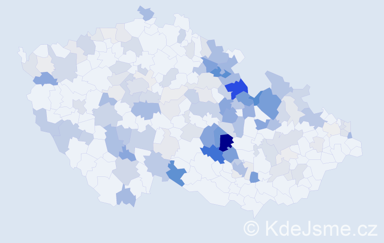Příjmení: 'Koukolová', počet výskytů 459 v celé ČR